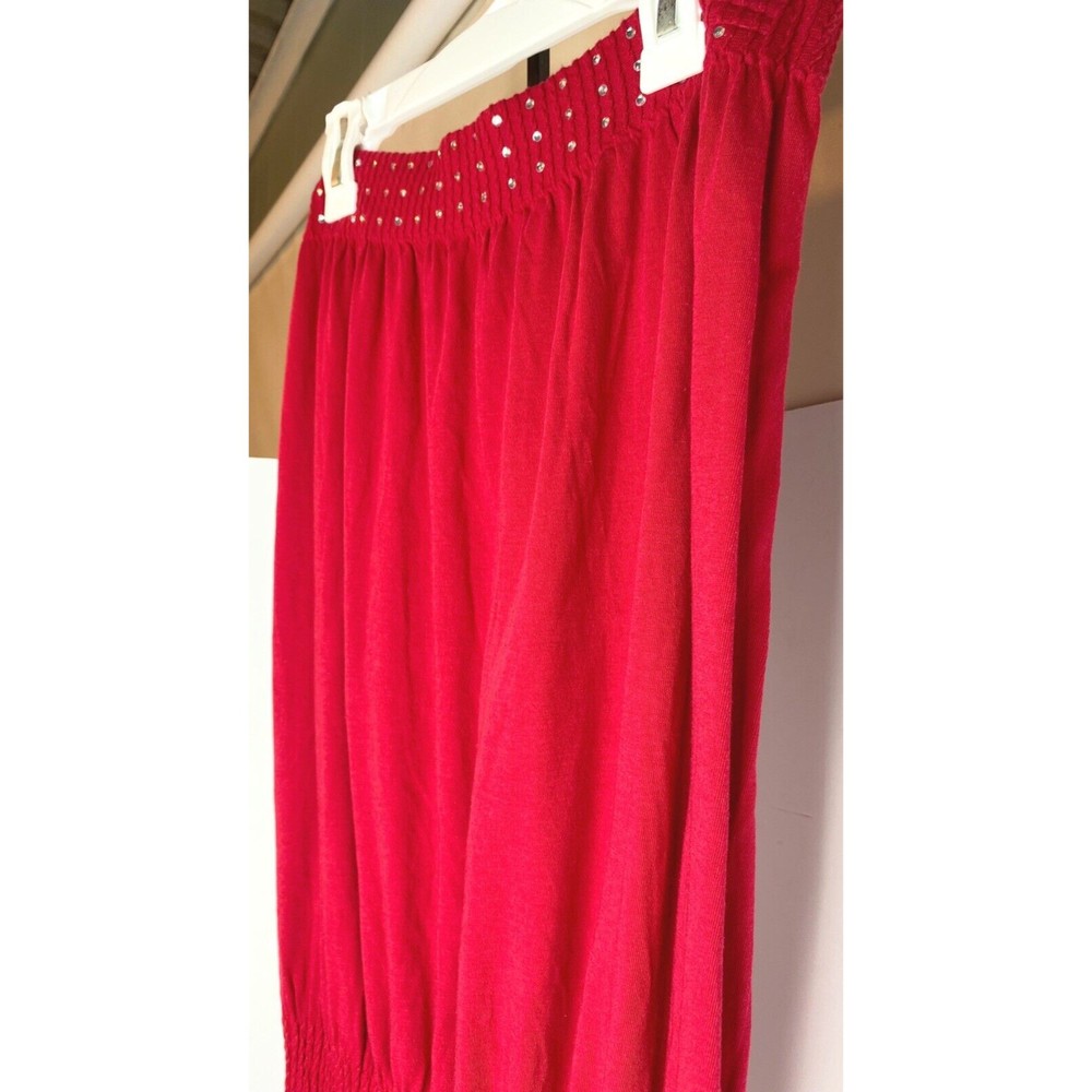 Color, Romper, Size 5, Red With Rhinestones - Picture 4 of 15